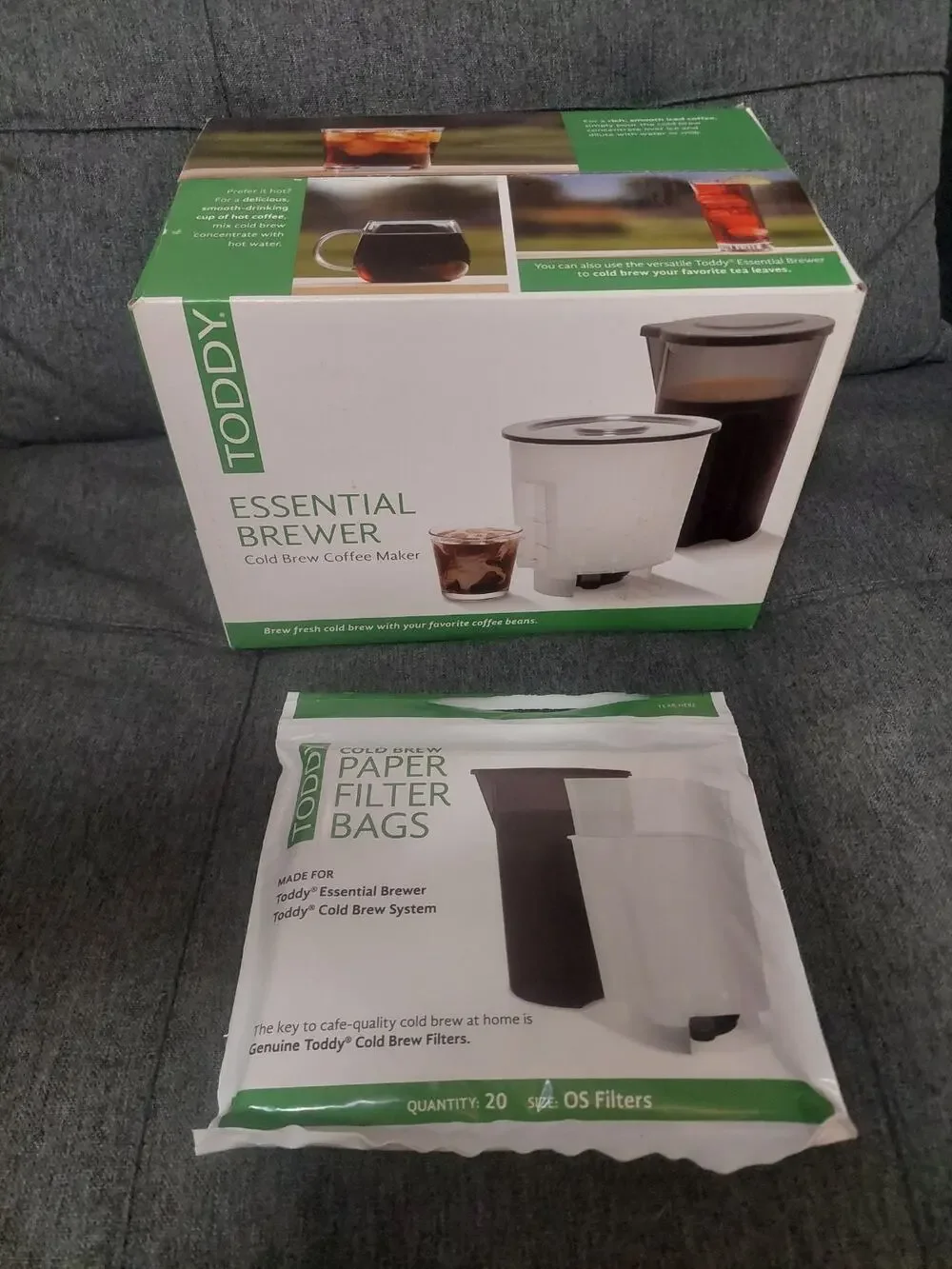 Toddy® Essential Brewer Cold Brew Coffee Maker + 20 Filters Brand New Sealed